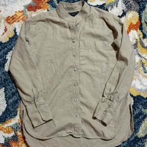 Banana Republic Tan Linen Blend Shirt